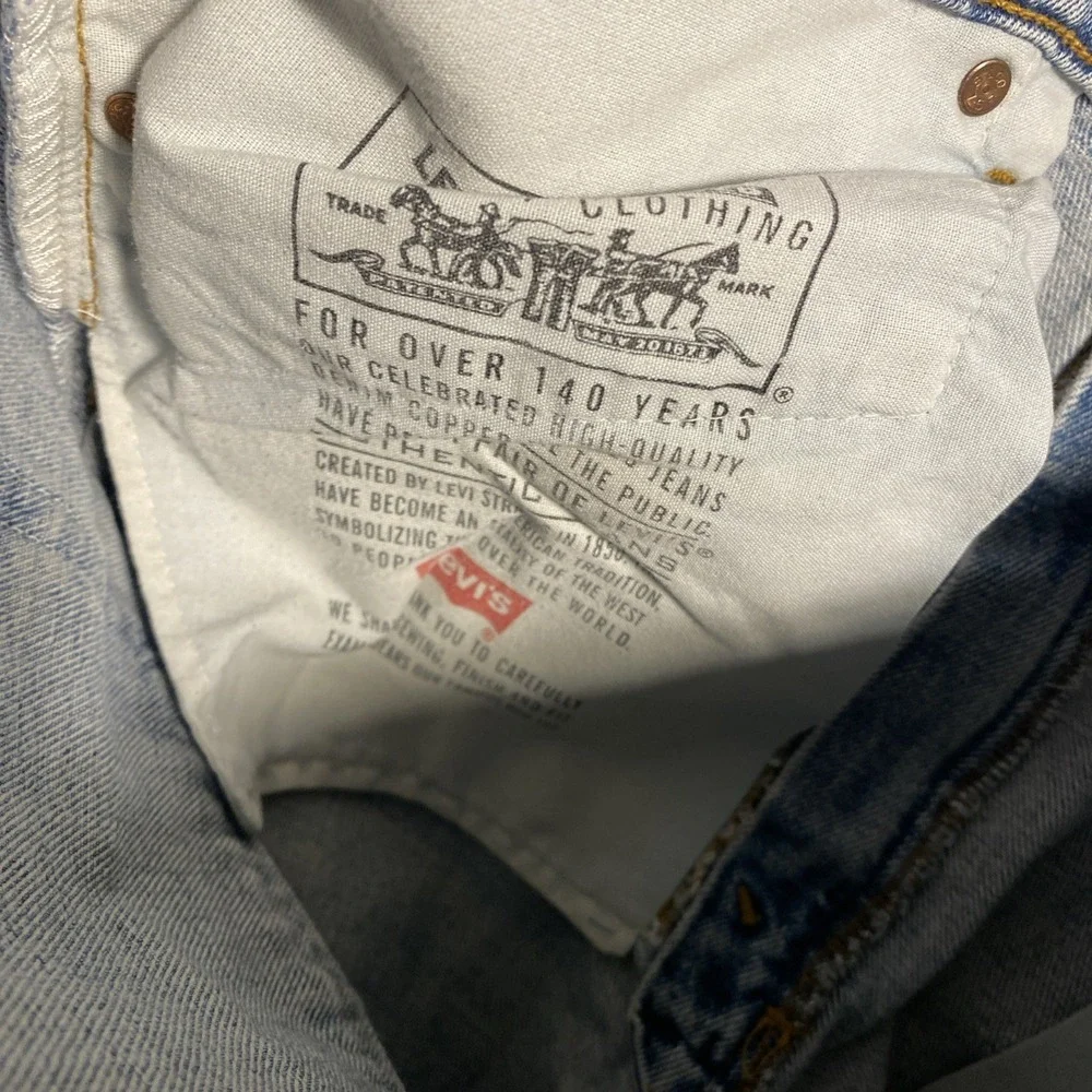 Y2KLevis 550 Jeans Mens 38x30 Blue Relaxed Tapered Light Wash Y2K‎ Denim